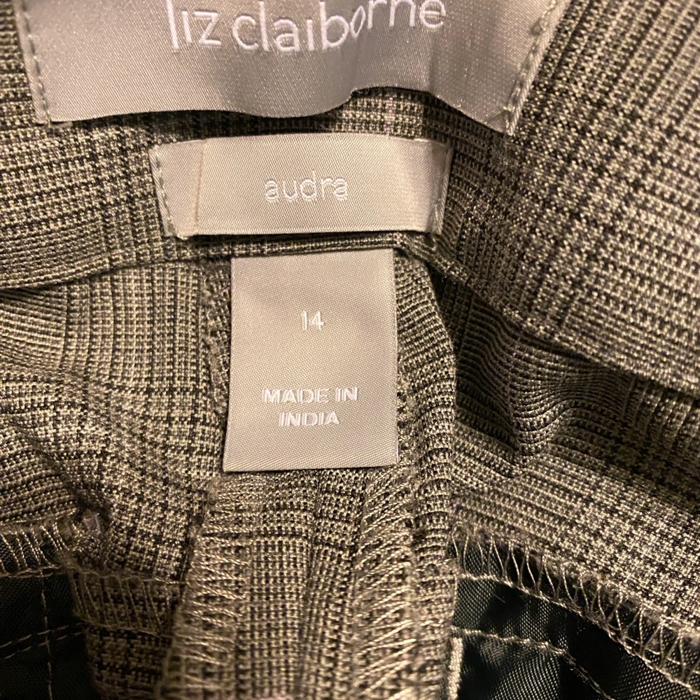 Liz Claiborne Audra Straight Leg Pants - Gray
